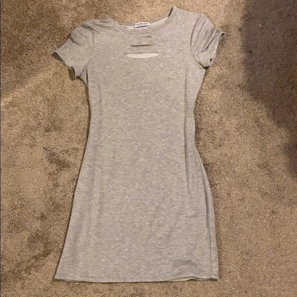 Grey fashion nova dress